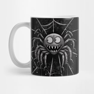 Crazy Faced Spooky Halloween Spider Mug
